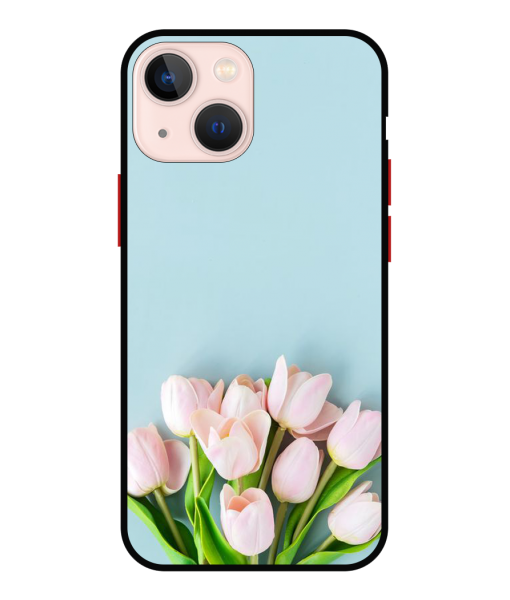 Husa IPhone 14, Protectie AntiShock, Tulips